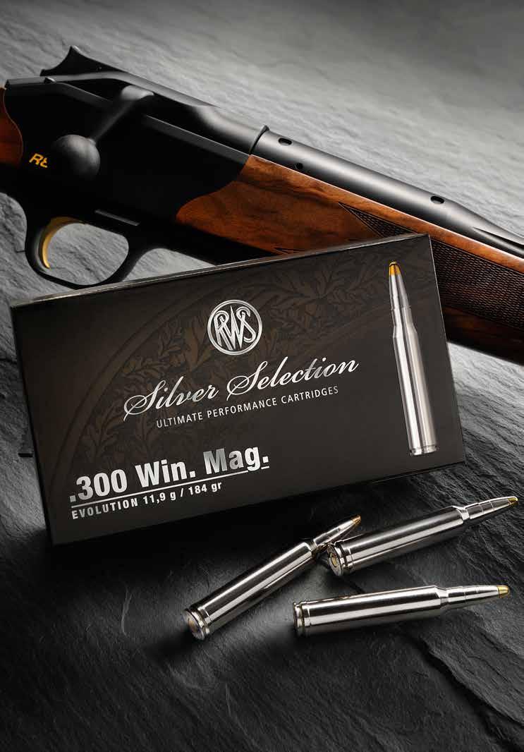 20 AMMUNITION RWS TECHNICALLY AND AESTHETICALLY UNIQUE The RWS Silver Selection is a unique cartridge that is in every way without peer.
