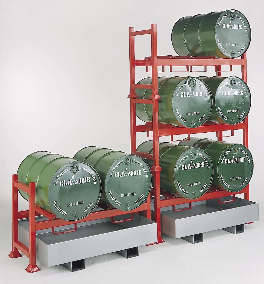Drum Storage 71 Stacking Drum Pallet Racking System Flexible, expandable storage system for 200/220 litre steel drums