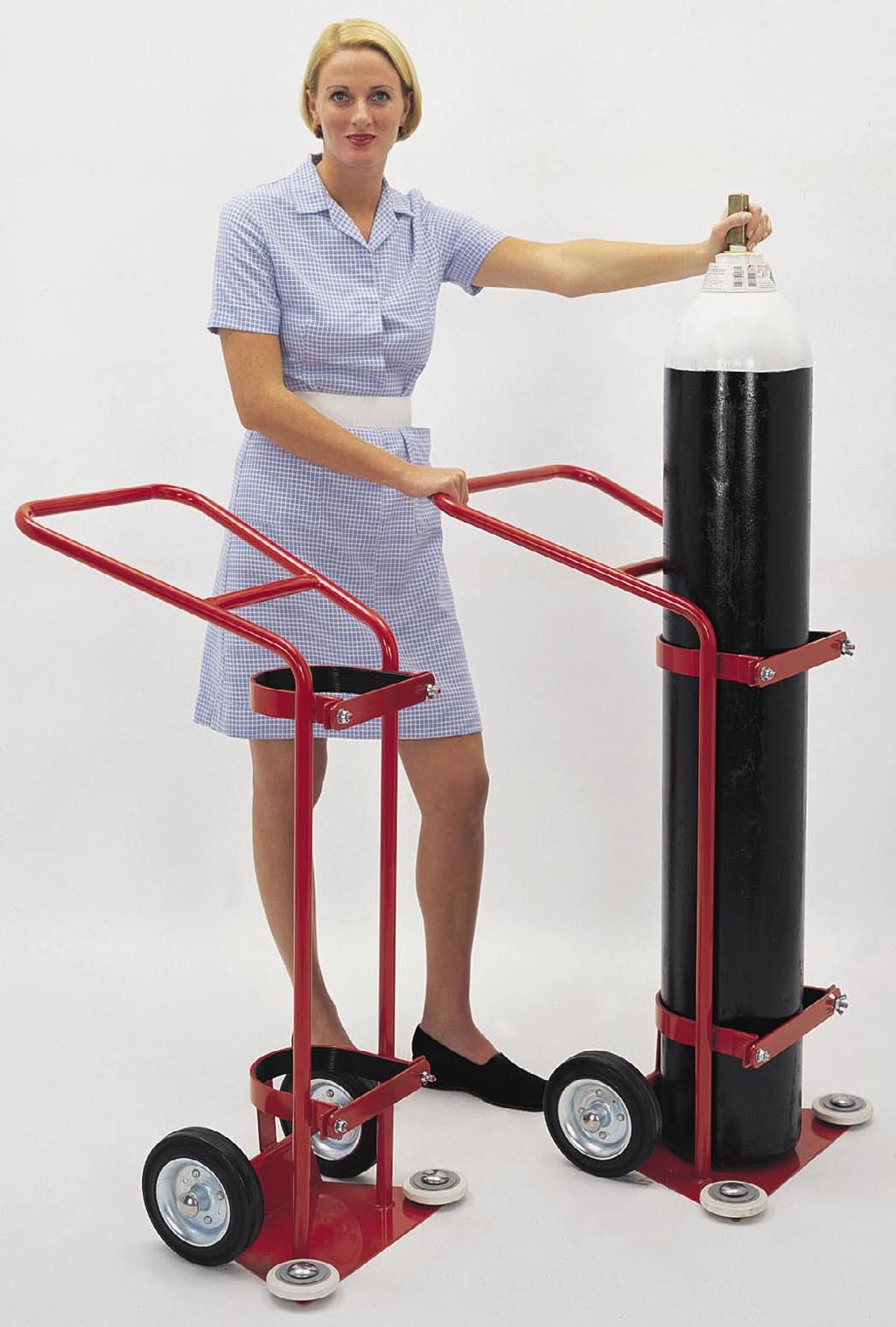 76 Cylinder Handling Oxygen Cylinder Trolleys Ideal for all medical services Ideal for hospitals, medical centres, pharmaceutical companies and