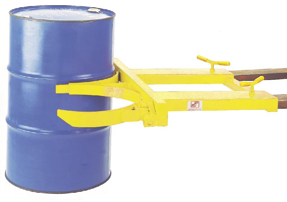 Finish: Yellow or orange epoxy. Orange Ref Yellow Ref MDC1 MDC1Y To operate: locate the clamp on to steel drum with jaws under the top rolling hoop.