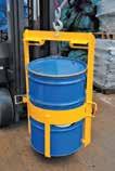 Allows quick, gentle loading into overpacks and keeps drums upright during lift, reducing spills and injuries.