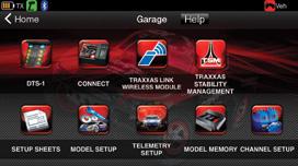 visuals and absolute precision. With the installed Traxxas Link telemetry sensors on the model, Traxxas Link displays real-time data such as speed, RPM, temperature, and battery voltage.