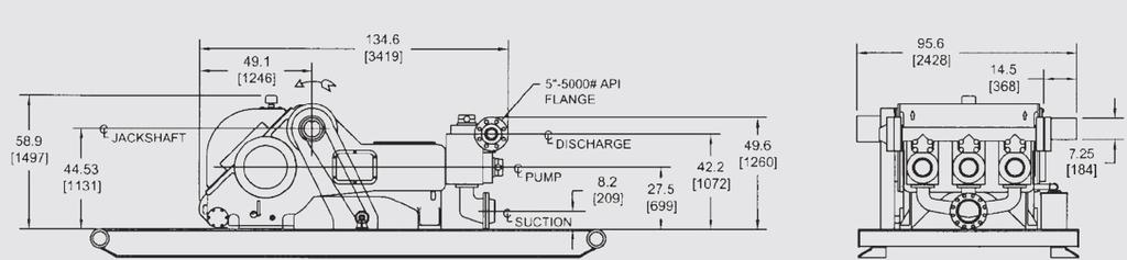 MKP-1000 TRIPLEX MUD PUMP DESIGN FEATURES The MKP-1000 series triplex mud pumps are fully interchangeable with the equivalent OEM.