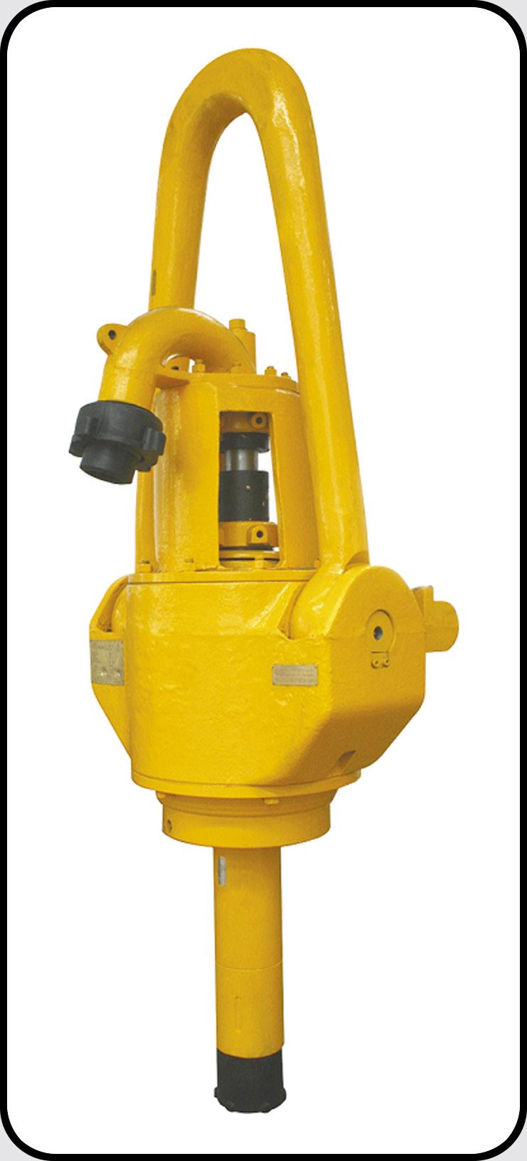 ROTARY SWIVEL DESIGN FEATURES. Equipped with standard bails. The washpipe and packing assembly are cartridge type and can be replaced without disconnecting the rotary hose and/or gooseneck.