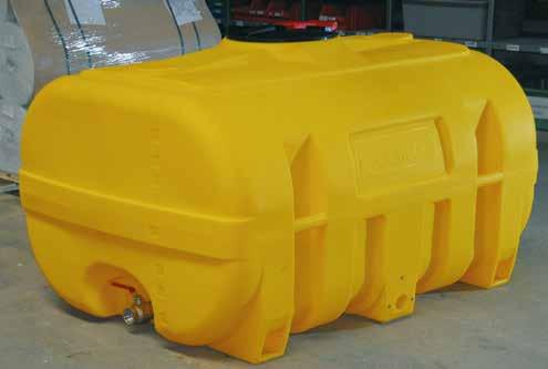 PE tanks, trunk-shaped [PG 8] made of high quality, age-resistant and recyclable polyethylene.