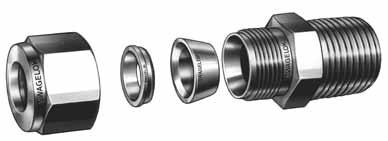 2 Gaugeable Alloy 400 Mechanically Attached and Fittings Features Swagelok Company has qualified the Swagelok alloy 400 fitting product line in sizes from 1/8 to 1/2 pipe and 1/4 to 1 tubing based on