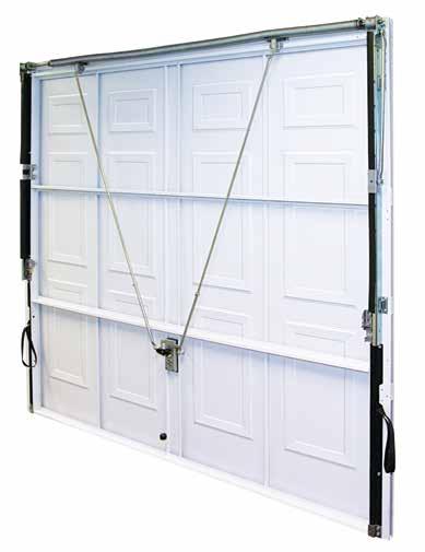 Novoferm Up & Over garage doors are supplied with an optional pre-hung factory finished steel fixing frame, which makes installation