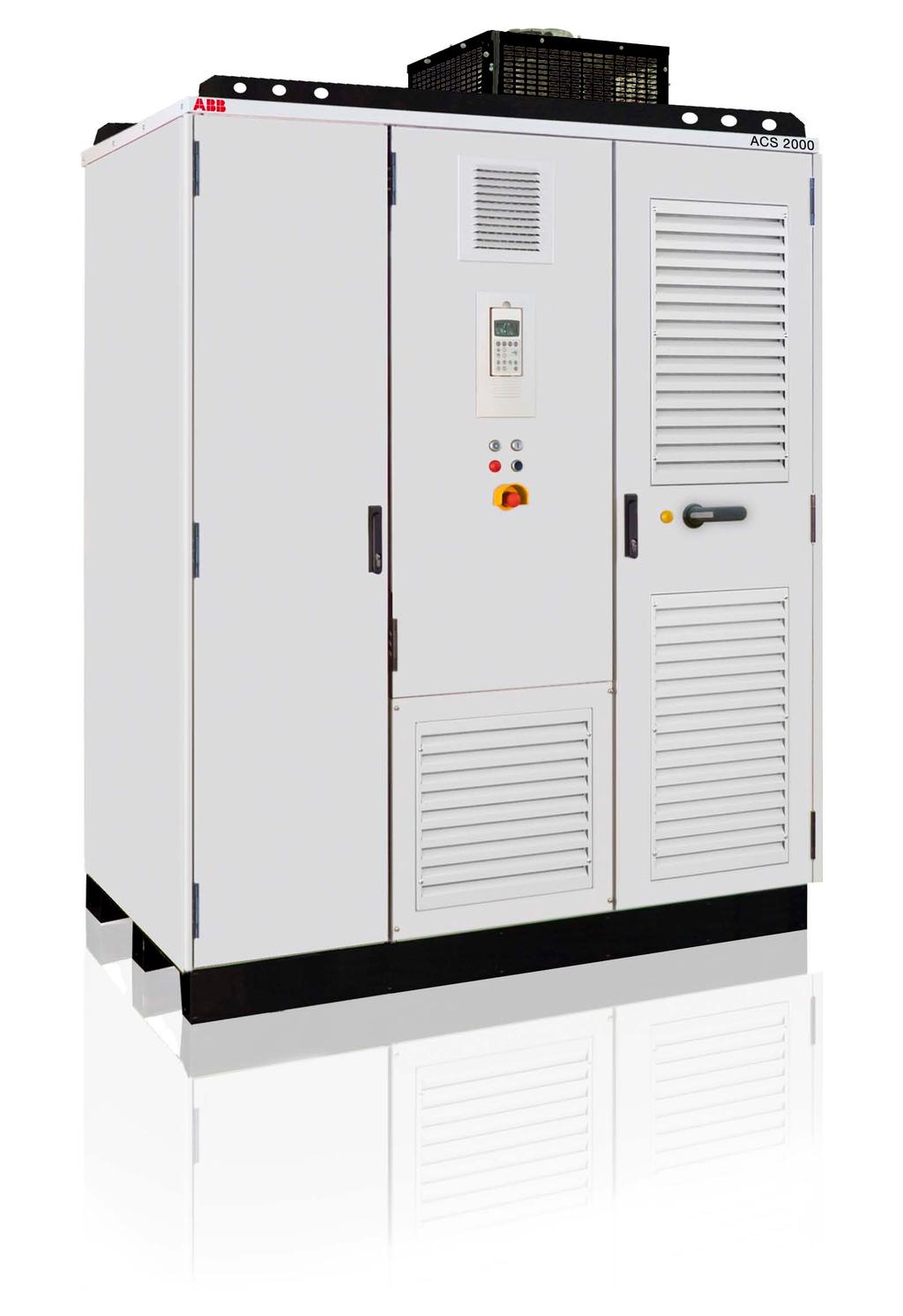 ACS 2000 The air-cooled general purpose drive provides simple and reliable motor control for a wide range of applications. ACS 2000, 800 kw, 6.