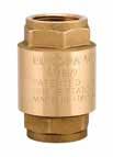 100 EUROPA CHECK VALVE TECHNICAL SPECIFICATIONS SIZE PRESSURE CODE PACKING 3/8" (DN 10) 25bar/362.5psi 1000038 10/130 1/2" (DN 15) 25bar/362.5psi 1000012 10/120 3/4" (DN 20) 25bar/362.