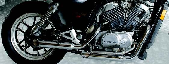 Honda Staggered Duals VT 700/750/800/1100 Shadows 1 3 /4" Double Walled Headpipes Slash Cut Duals Taper Tip Duals 001-0914 83-85 VT 750/700 Shadow