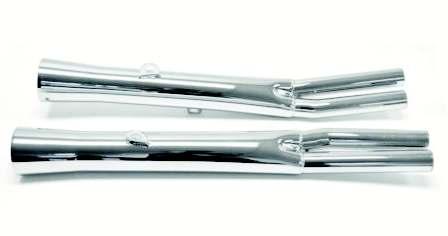 Kawasaki Four Cylinder Slip-On Replacement Mufflers Flare Tip Style Replacement
