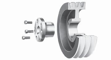 Downflo Oval, Model DFO 1-1, 2-2, and 3-3 Split Taper Bushing Mounting Instructions Many fans are furnished with split taper bushings for mounting impeller to shaft.