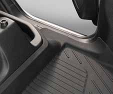 Patent-Pending TWO-PIECE REAR FLOOR LINER Push-and-Click ANCHORING SYSTEM Great Looks with OUTSTANDING TRACTION The right fit for your floor is important.
