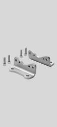 Toothed belt axes DGE Accessories Foot mounting HP (order code F) Material: Galvanised steel Free of copper and PTFE DGE-8- -18 DGE-25- -63 HP-25 + = plus stroke length Dimensions and ordering data