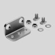 Toothed belt axes DGE Accessories Sensor bracket HWS for inductive proximity sensors (order code T) Material: