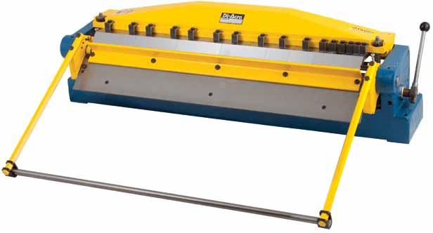 75 up to the full width capacity of the machine in increments as small as 0.25. Finger Brakes are available in forming widths of 24 and 36.