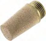 Silencers Technical Introduction A series of Brass silencers with 36 micron sintered spherical bronze filter element