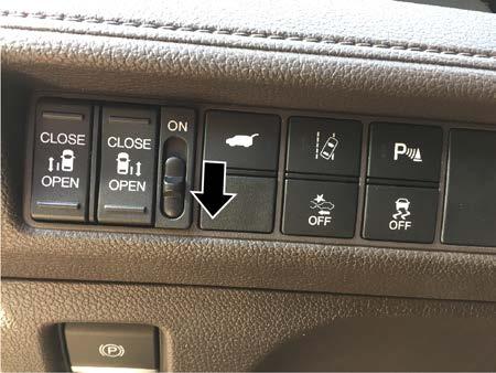 REPAIR PROCEDURE NOTE: The repair procedure illustrations shows the left rear power window switch