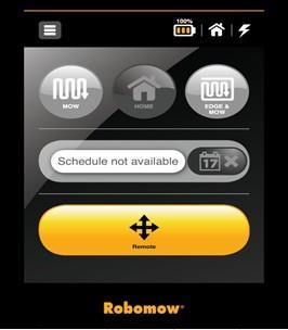 Q5. Does a Robomow App use by the customer? If Yes- Check that the Automatic depart was not deactivated. Gray means automatic depart is set to Off.
