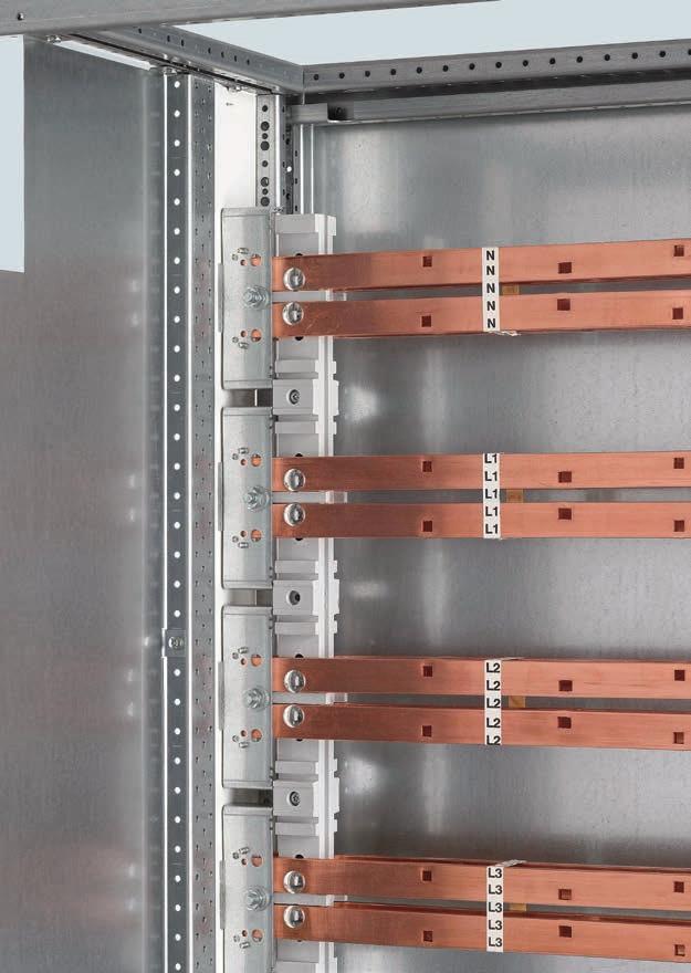 Safety as an integral part arc resistance The arc barrier restricts the effects to one cubicle in case of arcing. Insulated main busbars prevent the occurrence of arcing.