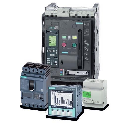 Connection to energy management, control or automation systems with SIVACON S8 Innovative devices of the SENTRON family for recording and supplying consumption data and electrical parameters