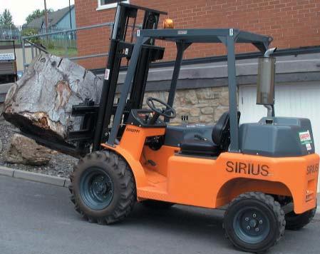 SIRIUS 1500 ENGINE TECH Diesel All Terrain Fork Lift Truck 2.9m Lift with Duplex Mast (3.9 with Triplex) 1500Kg Capacity at 500mm Centre 3 Cyl Water Cooled 26.