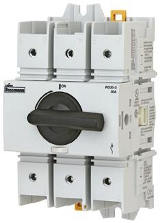 Disconnect switches UL 98 non-fused rotary disconnect switches 30 to 00 amps Bussmann series UL 98 non-fused rotary disconnect switches are versatile switches that break and make power circuits ON