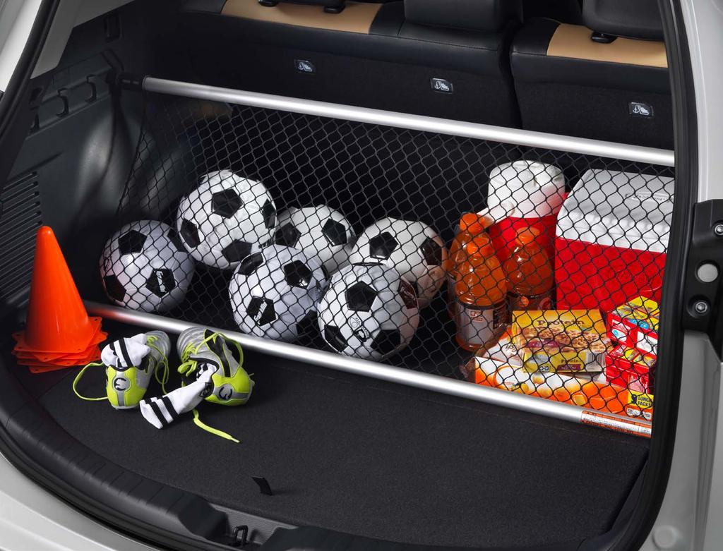 Cargo Net Hammock The cargo net hammock 3 offers flexible storage capabilities for your RAV4 by holding an assortment of items and helping prevent them from rolling around in the cargo area.