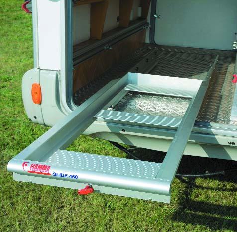 SLIDE 460 SLIDE 460 Multi-use extractable shelf for motorhome storage compartment boxes.