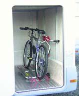 GARAGE To transport your bicycles in Motorhomes with garage facility GARAGE STANDARD Bike Carrier with lower