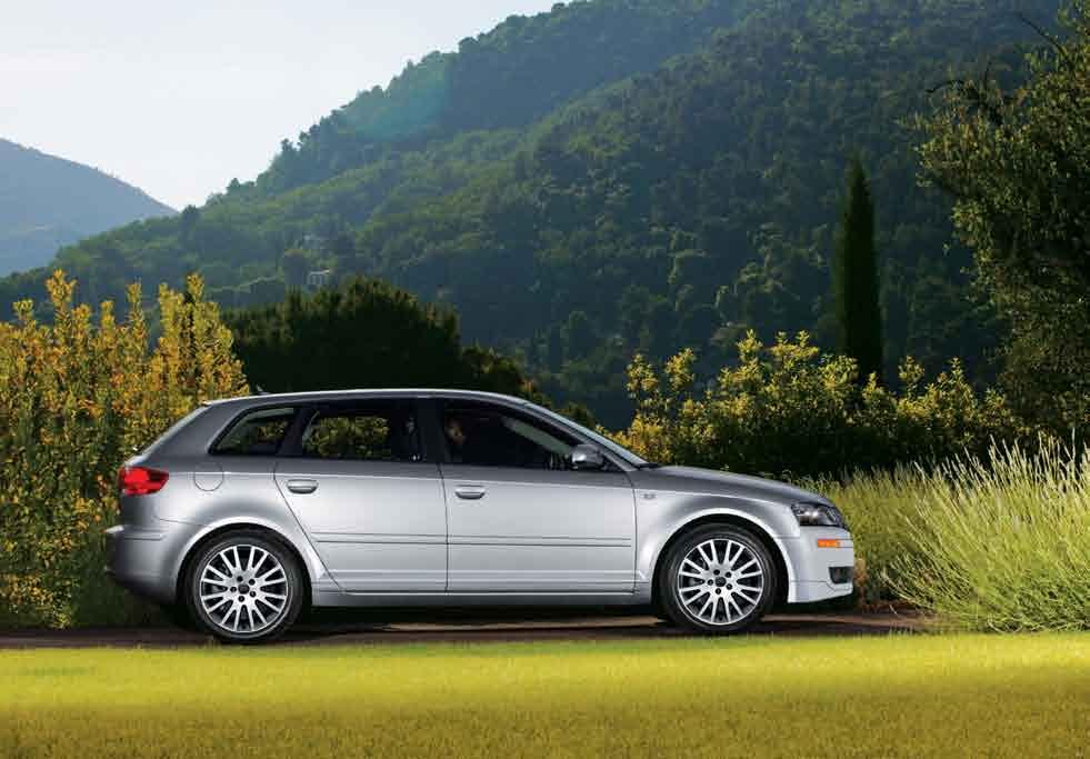 Audi A3 Specifications Power and Performance 200 hp DOHC in-line 2.