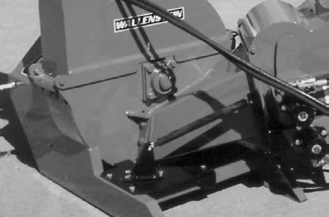 General location of rotor blades on BX modelchippers WARNING Machine is shown with guard opened or rotor cover opened for illustrative purposes only.