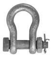 SHACKLES, Anchor Shackles Safety Drop-Forged Carbon Steel and Alloy Steel Standard Material: Shackle bodies are drop-forged carbon steel.