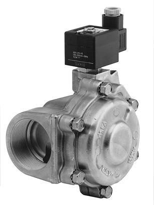 SOLENOID VALVES pilot operated, floating piston for hot water/steam applications 1 1/4 to 2 NC OUT IN 2/2 Series 220 00103GB-2016/R01 FEATURES Small compact d valves particularly designed for hot
