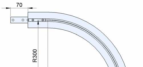 6 meter Vertical Bend 5-90 Example for Vertical Bend Ordering Vertical bend, Ɵ ±1