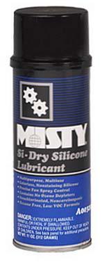 SILICONE LUBRICANT SPRAY This ultra fast drying silicone spray is formulated specifically for the needs of the textile and food industries.