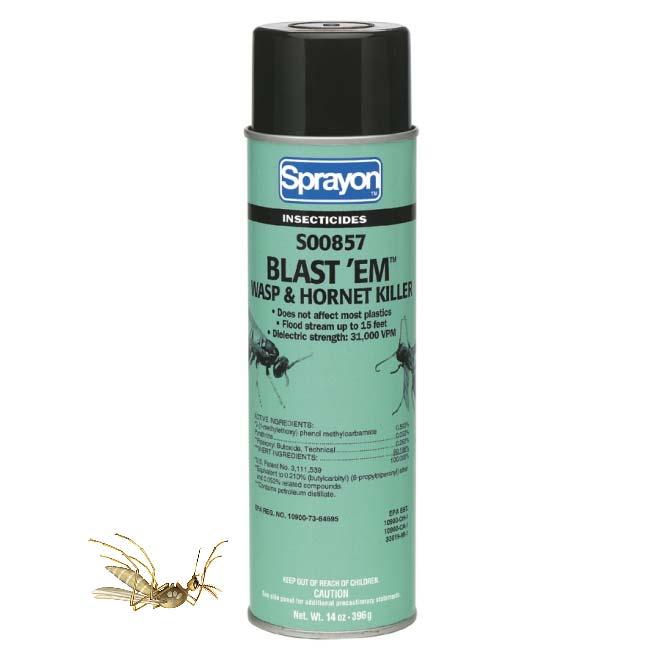 WASP & HORNET SPRAY Ideal in nesting areas such as attics, basements, on utility meters and boxes in eaves and shrubs, outside