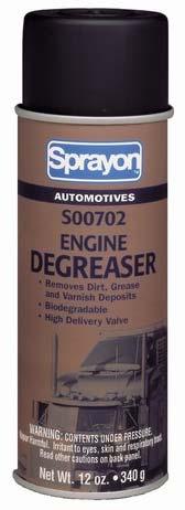 ACE ENGINE DEGREASER This engine degreaser is a 16 oz. aerosol spray that instantly attacks the heaviest grease and grime.