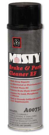 BRAKE PARTS CLEANER This non chlorinated, brake and parts cleaner features triple action power that removes dirt, dissolves grease and cleans parts.