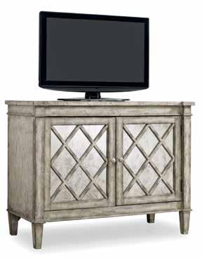 tv ready accents MÉLANGE Poplar and Hardwood Solids 638-85167 Golden Swirl Chest Two doors with one adjustable shelf