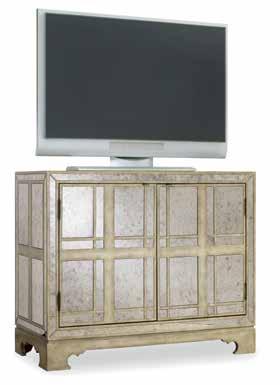 with Pecan Veneer and Robus Leather 638-85181 Credenza Four doors with two adjustable shelves behind each, wire