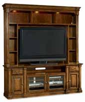 Burnet, Tx LEESBURG Rubberwood Solids with Mahogany Veneer 5381-55202 Two Piece Entertainment Group 85W x 22D x 94H (216 x 56 x 239 cm) Consists of: 5381-55484 Entertainment Console Two drawers, one
