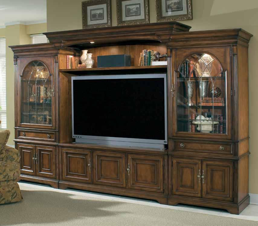 home theater accommodating 70 (178 cm) televisions I would buy this product again We love this piece. I have this now for 7 years and it still looks as beautiful as the first day it arrived.