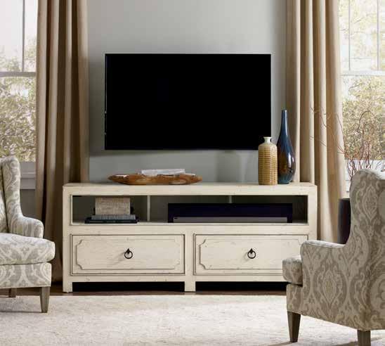 consoles accommodating 70 (178 cm) TVs AUBEROSE 1595-55472-WH Entertainment Console Poplar Solids and Hardwood Solids with Cathedral and Quartered