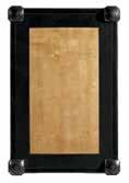 Maple Veneers Wood framed beveled glass top,