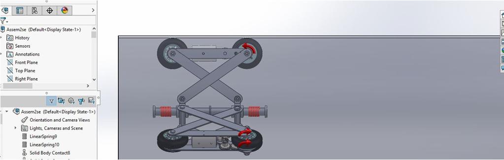 minirobot s plane) the transmission from the c.c. motor to the drive wheel is placed.