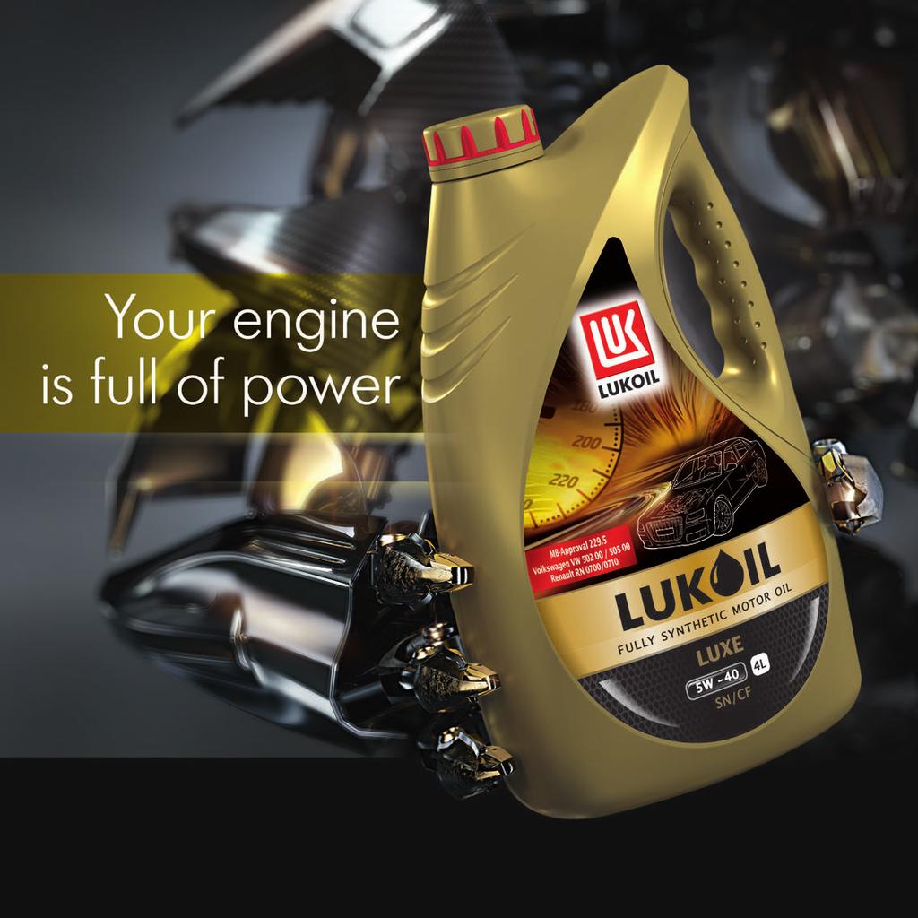 24 25 LUKOIL LUXE LUKOIL LUXE OILS ARE FIRST RUSSIAN OILS OFFICIALLY LICENSED BY API IN THE HIGHEST SN CATEGORY.