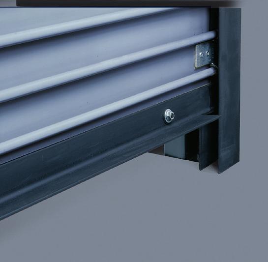 A bottom astragal is included on all motor-operated doors.