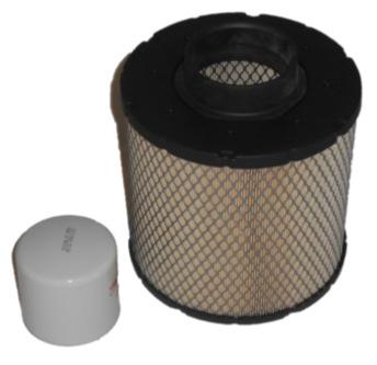 filter and 1 heavy duty air filter 1 Oil filter and 1 heavy duty air filter A052S206 Normal duty - RS50, RS60 1 Oil filter and 1 heavy duty air filter A052S208 Heavy duty - RS50, RS60 1 Oil