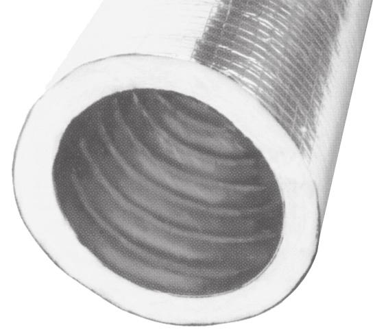 Unlike connector-rated products, S-TL is not limited to length of run. Easily shaped to fit oval inlets and connects to fittings fast.